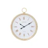 Horloge murale en rotin naturel 55.5x4.5x64 cm