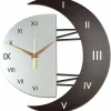 Horloge Murale Moderne Design Silencieuse Horloge Cuisine Cadre en Forme de Lune Créative Horloge de Décoration pour la Maison