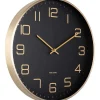 Horloge murale ronde Elegance Glow