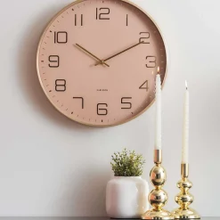 Horloge murale ronde Elegance Glow