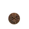 Horloge murale ronde en bois 40x40x6 cm