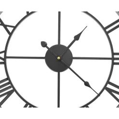 Horloge murale rétro chiffre romain - noir 47,5 cm