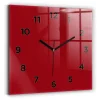 Horloge murale Wallfluent 30x30 cm Avec chiffres Aiguilles noires Rouge 1 pcs