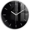 Horloge murale Wallfluent fi60 cm Aiguilles blanches Noir 1 pcs