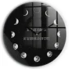 Horloge murale Wallfluent fi60 cm Aiguilles noires Phases de la Lune et inscription 1 pcs
