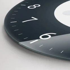 Horloge murale Wallfluent fi60 cm Aiguilles noires Pleine Lune 1 pcs