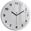 Horloge murale Wallfluent fi60 cm Avec chiffres Aiguilles noires Gris clair 1 pcs