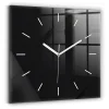 Horloge murale Wallfluent 30x30 cm Aiguilles blanches Mur sombre motif 1 pcs