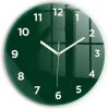 Horloge murale Wallfluent fi30 cm Avec chiffres Aiguilles blanches Vert bouteille 1 pcs