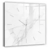 Horloge murale Wallfluent 30x30 cm Aiguilles blanches Marbre ornemental 1 pcs