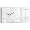 Horloge murale Wallfluent 60x30 cm Aiguilles noires Marbre 1 pcs