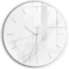 Horloge murale Wallfluent fi60 cm Aiguilles blanches Marbre ornemental 1 pcs