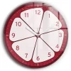 Horloge murale Wallfluent fi60 cm Aiguilles blanches Fruit coupé 1 pcs