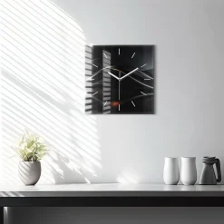 Horloge murale Wallfluent 30x30 cm Aiguilles blanches Abstraction 1 pcs