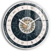 Horloge murale Wallfluent fi60 cm Aiguilles blanches Constellations et zodiaque 1 pcs