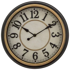 Horloge Nell - verre - noir - D29 -2 cm - Atmosphera