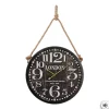 Horloge noire à suspendre - métal D52 cm - Atmosphera