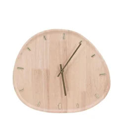 Horloge organique en bois 35x30cm