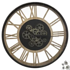 Horloge Paul - métal & bois D57 cm - Atmosphera