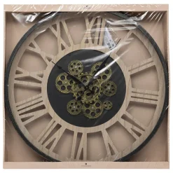 Horloge Paul - métal & bois D57 cm - Atmosphera