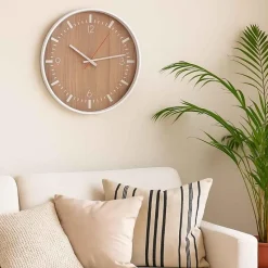 Horloge ronde en bois 40cm, Zulae