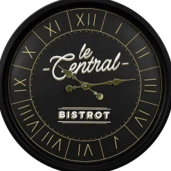 Horloge ronde en plastique Bistrot 50 cm