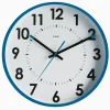 Horloge silencieuse Abylis diamètre 30cm - Bleu canard - Orium