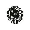 Horloge Suspendue Montres Noir Mdf Grands Chiffres 55x50x4,5