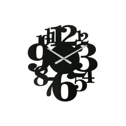 Horloge Suspendue Montres Noir Mdf Grands Chiffres 55x50x4,5