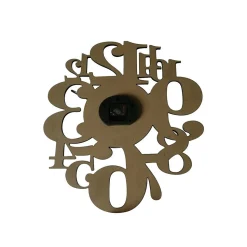 Horloge Suspendue Montres Noir Mdf Grands Chiffres 55x50x4,5