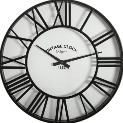 Horloge Vintage - noir D35 cm - Atmosphera