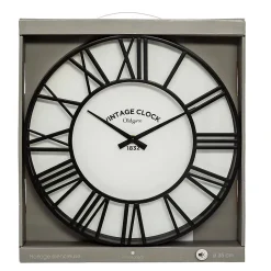Horloge Vintage - noir D35 cm - Atmosphera