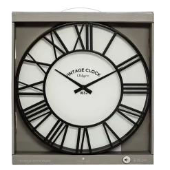 Horloge Vintage - noir D35 cm - Atmosphera