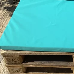 Housse d'assise pour salon palette tissus ultra résistant (80x120x10 cm - Turquoise)