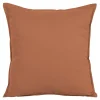 Housse de coussin 100% coton Hiva terracotta l.45 x H.45cm GoodHome
