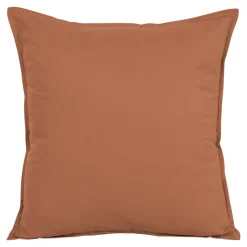 Housse de coussin 100% coton Hiva terracotta l.45 x H.45cm GoodHome