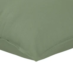 Housse de coussin 100% coton Hiva vert kaki clair l.60 x H.60cm GoodHome