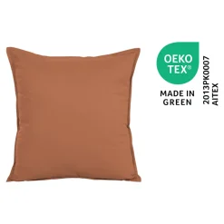 Housse de coussin 100% coton Jalna Terracotta l.45 x H.45cm GoodHome