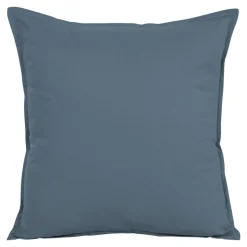 Housse de coussin 100% coton Hiva bleu l.45 x H.45cm GoodHome