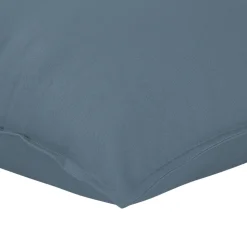 Housse de coussin 100% coton Hiva bleu l.45 x H.45cm GoodHome