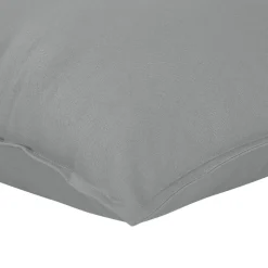 Housse de coussin 100% coton Hiva gris l.60 x H.60cm GoodHome