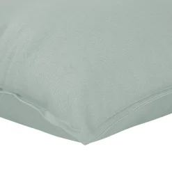 Housse de coussin 100% coton vert celadon l.45 x H.45cm GoodHome Hiva