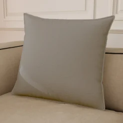 Housse de coussin 100% coton Hiva beige l.60 x H.60cm GoodHome