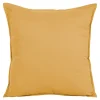 Housse de coussin 100% coton Hiva jaune ocre l.45 x H.45cm GoodHome