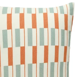 Housse de coussin 100% coton Zapala imprimé géométrique terracotta L.40 x l.40cm GoodHome
