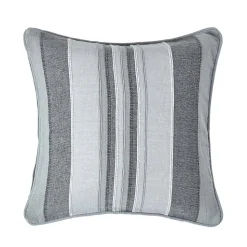 Housse de coussin à rayures morocco gris, 45 x 45 cm - HOMESCAPES