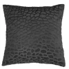 Housse de coussin 40 x 40 cm imitation poil tanzania anthracite