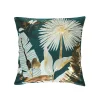 Housse de coussin 40 x 40 cm Feuilles de prusseor vert