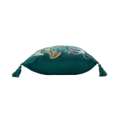Housse de coussin bleu en coton (40x40 cm - Bleu)
