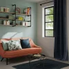 Housse de coussin chenille Isti bleu marine l.45 x H.45cm GoodHome